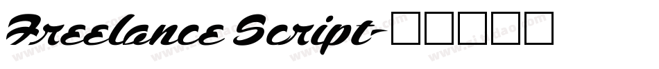 Freelance Script字体转换